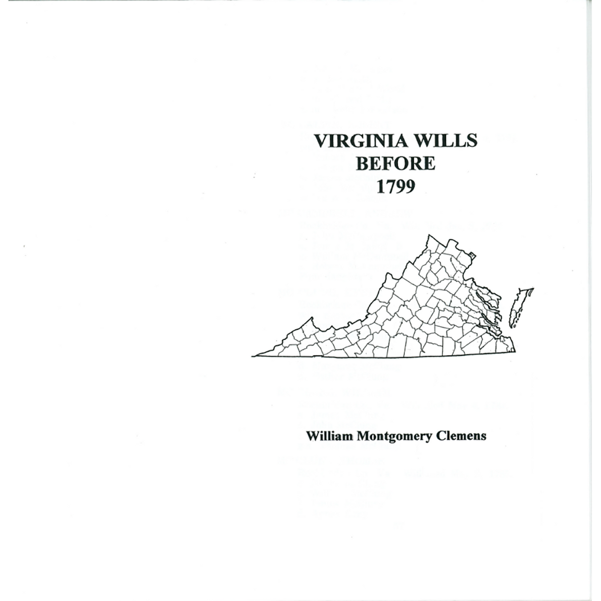 Virginia Wills Before 1799