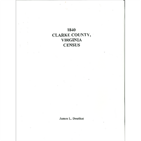 1840 Clarke County, Virginia Census