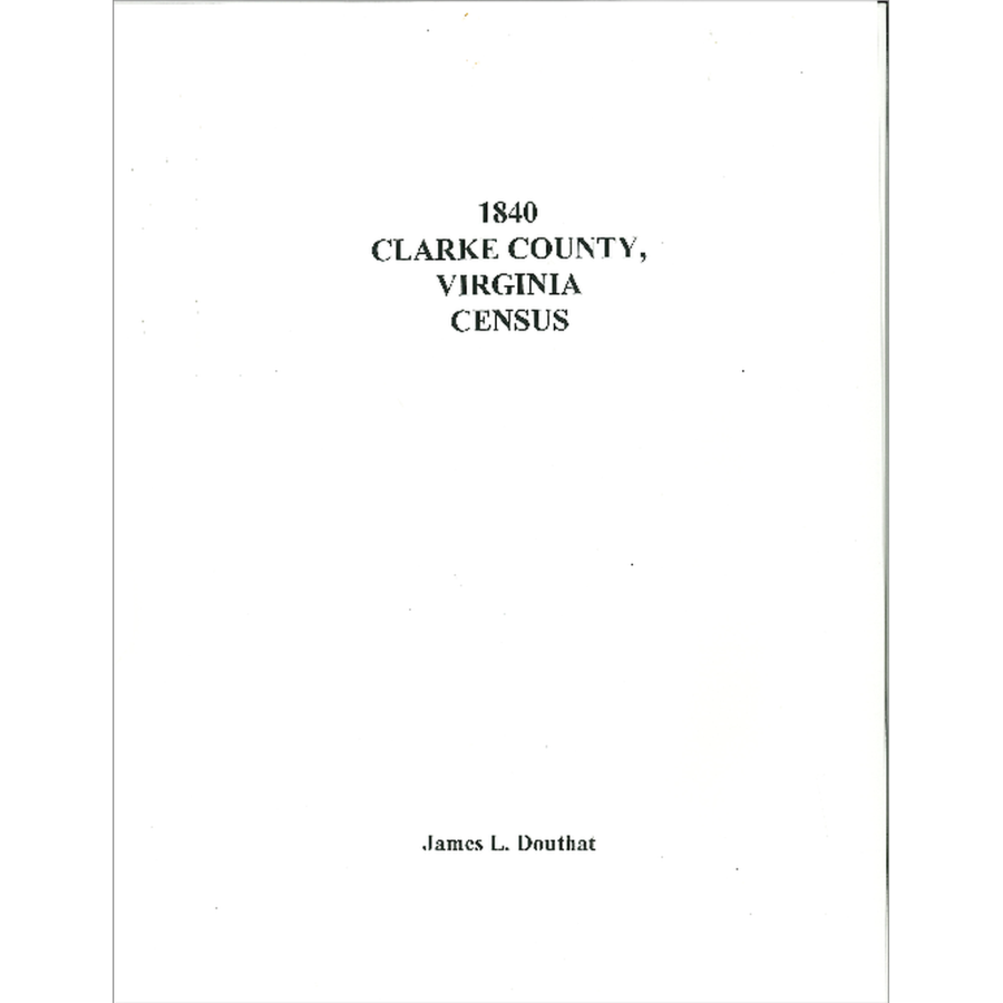 1840 Clarke County, Virginia Census