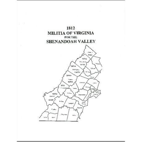 1812 Militia of Virginia for the Shenandoah Valley