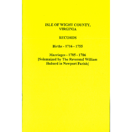 Isle of Wight County, Virginia Records