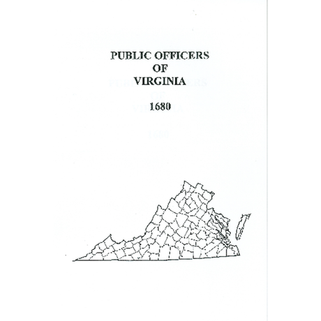 Public Officers of Virginia, 1680