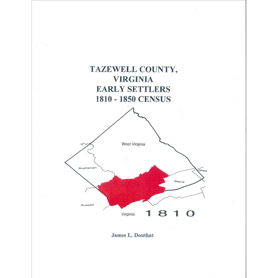 Tazewell County, Virginia Early Setters, 1810-1850 Census