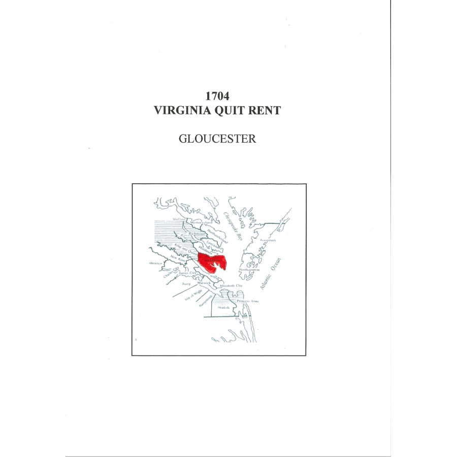 1704 Gloucester County, Virginia Quit Rent List