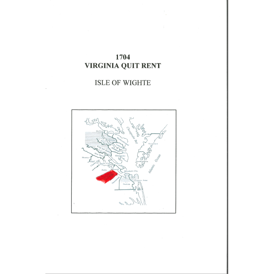 1704 Isle of Wight County, Virginia Quit Rent List