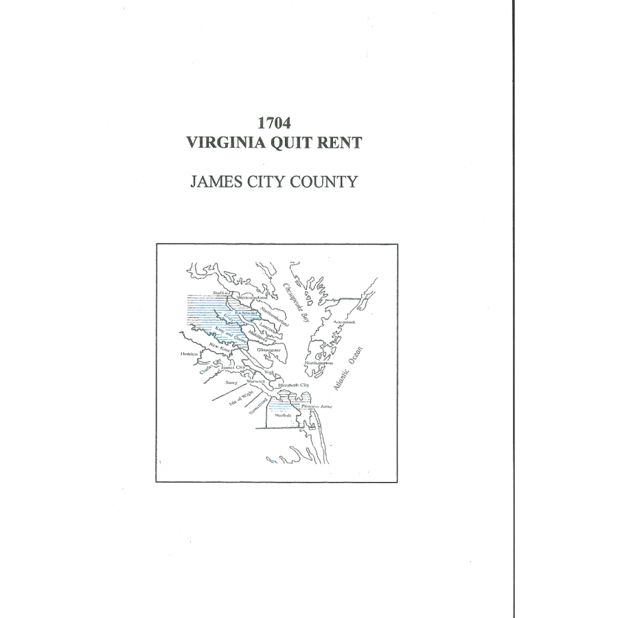 1704 James City County, Virginia Quit Rent List