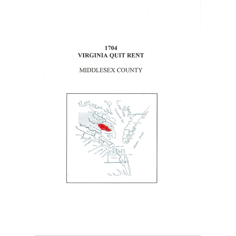 1704 Middlesex County, Virginia Quit Rents