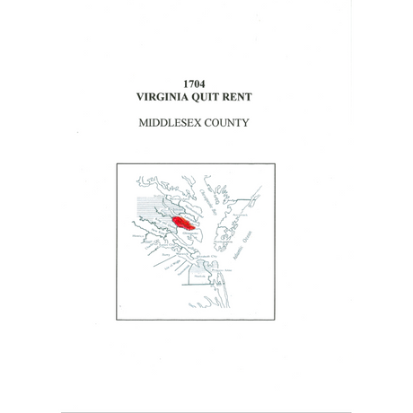 1704 Middlesex County, Virginia Quit Rents