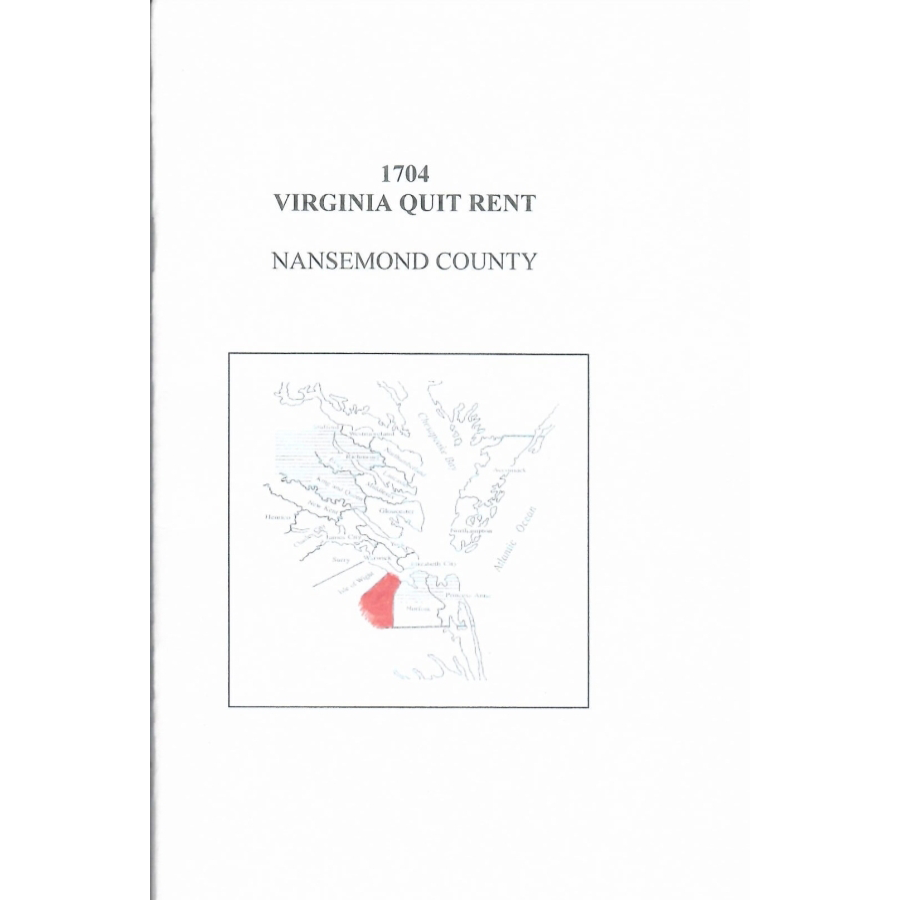 Nansemond County, Virginia 1704 Quit Rents