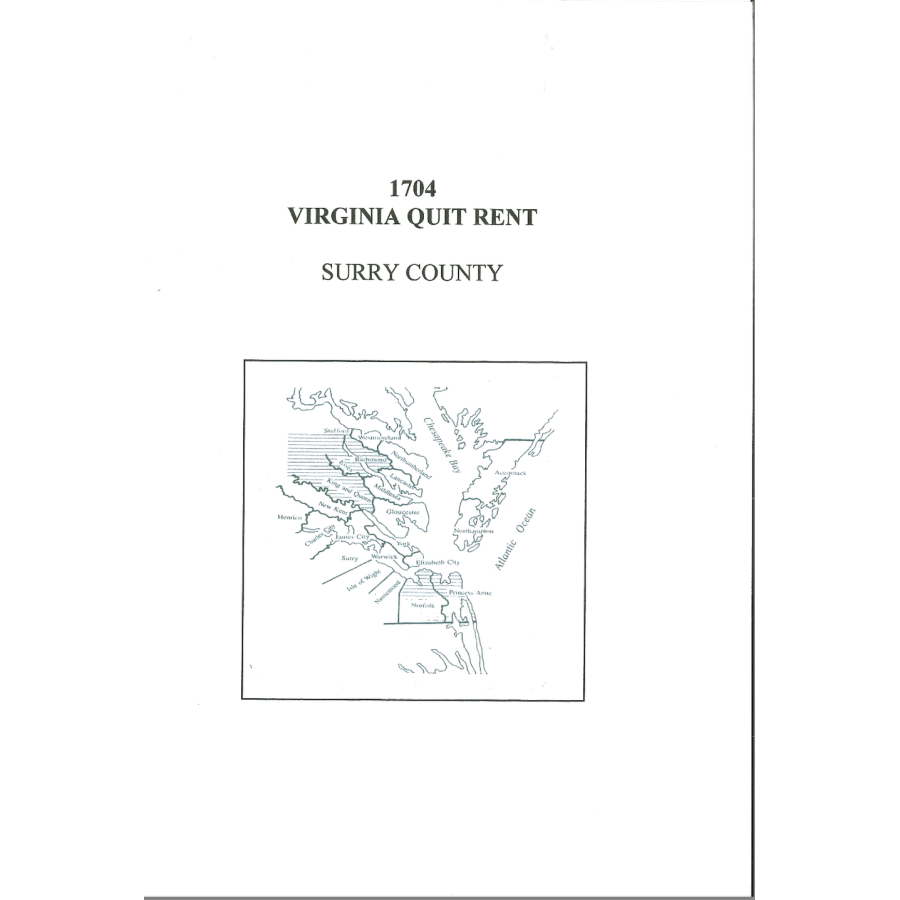 1704 Surry County, Virginia Quit Rent List