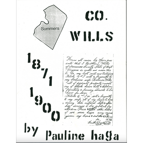 Summers County, West Virginia Wills, 1871-1900