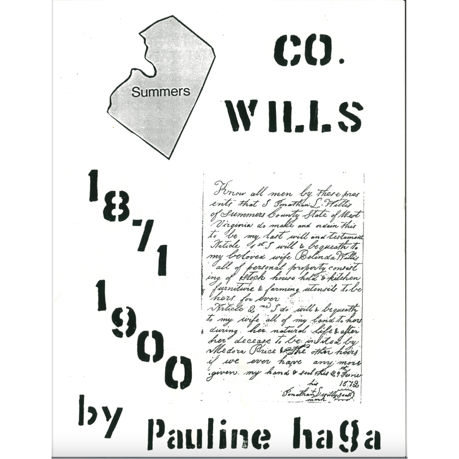 Summers County, West Virginia Wills, 1871-1900