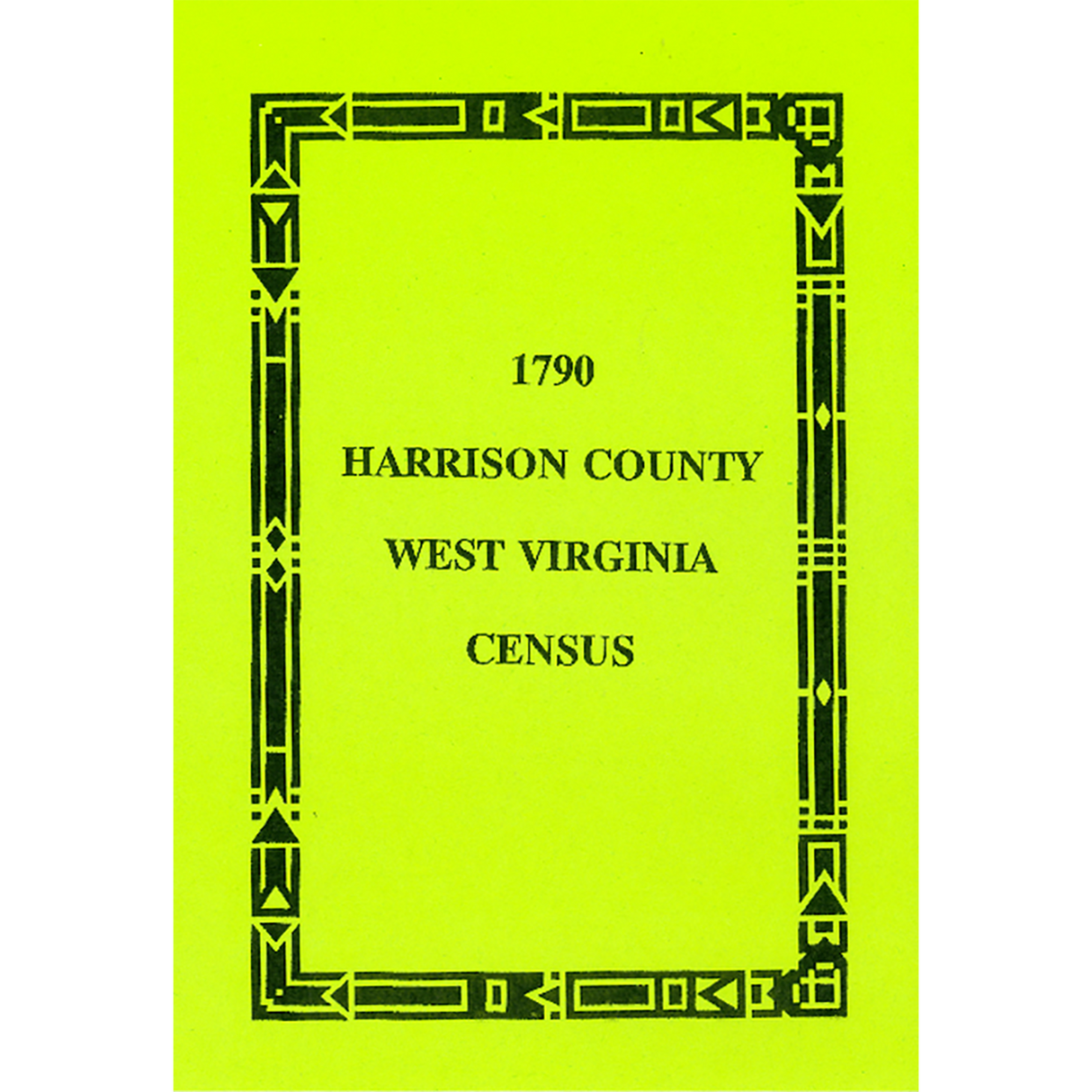 1790 Harrison County, [West] Virginia Census