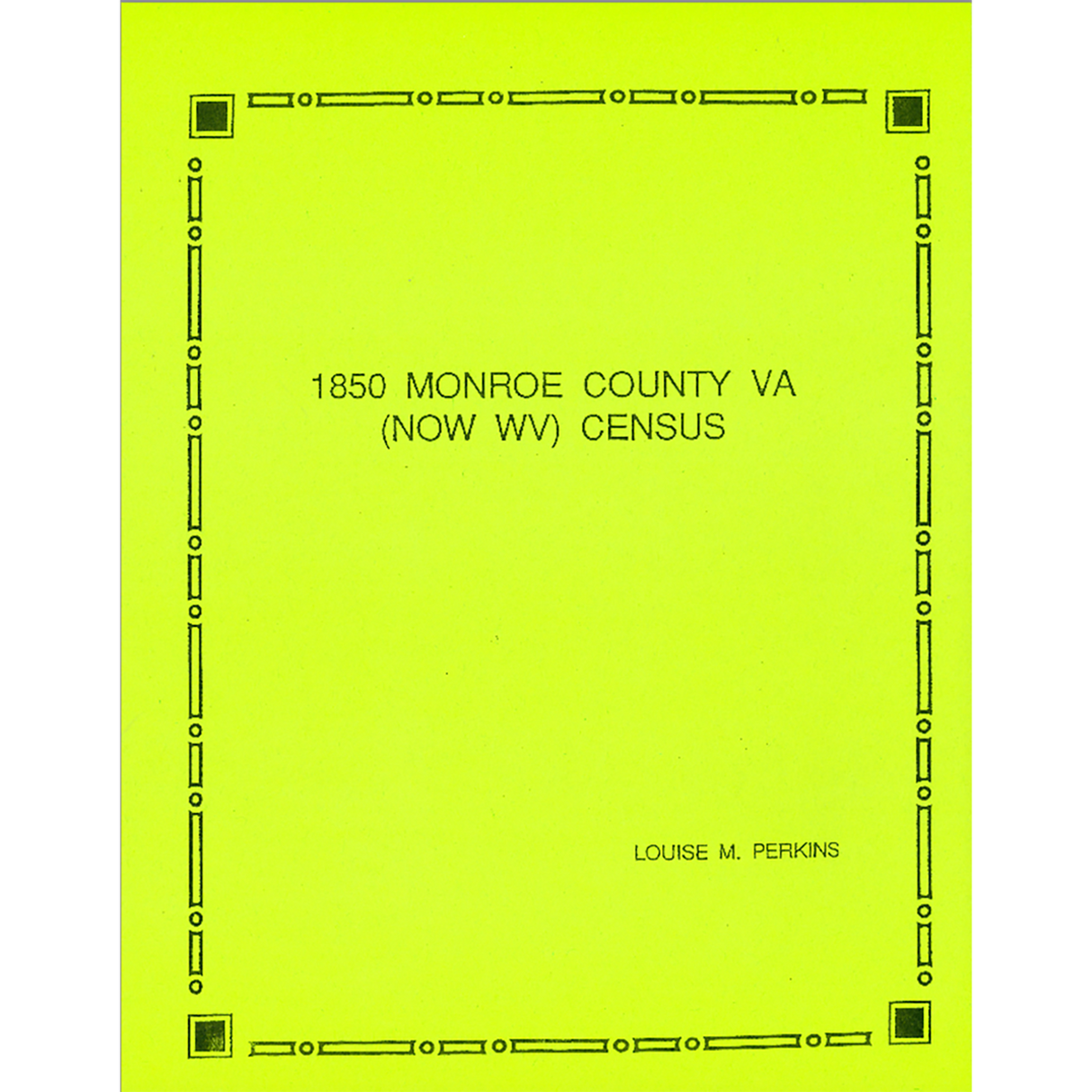 1850 Monroe County, [West] Virginia Census