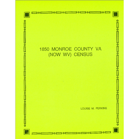1850 Monroe County, [West] Virginia Census