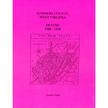 Summers County, West Virginia Death Records, 1906-1920