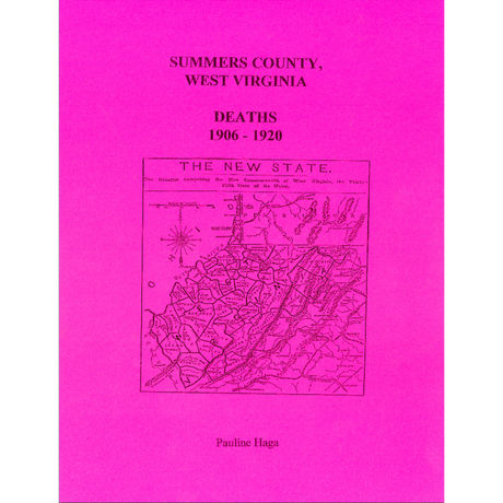 Summers County, West Virginia Death Records, 1906-1920