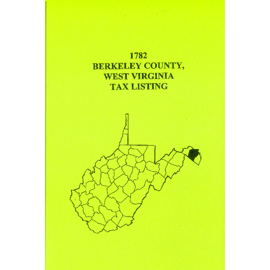 1782 Berkeley County, [West] Virginia Tax Listing