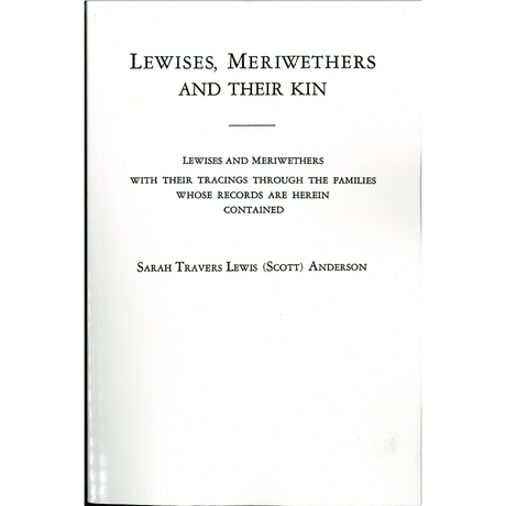 Lewises, Meriwethers and Their Kin