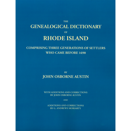 Genealogical Dictionary of Rhode Island
