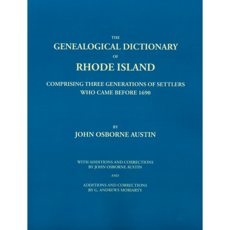 Genealogical Dictionary of Rhode Island