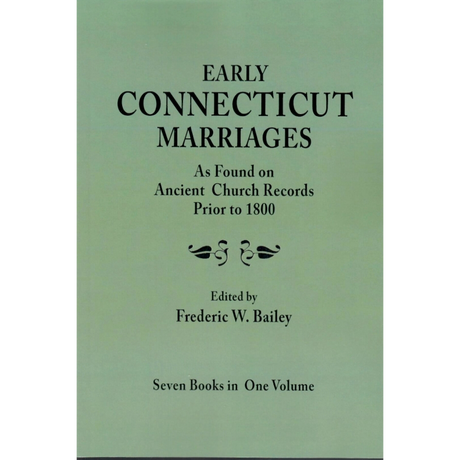 Early Connecticut Marriages