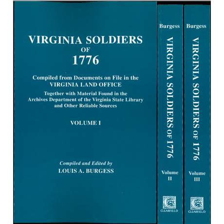 Virginia Soldiers of 1776 [3 volumes]