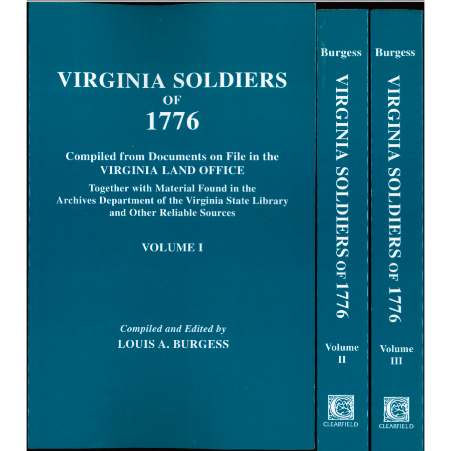Virginia Soldiers of 1776 [3 volumes]