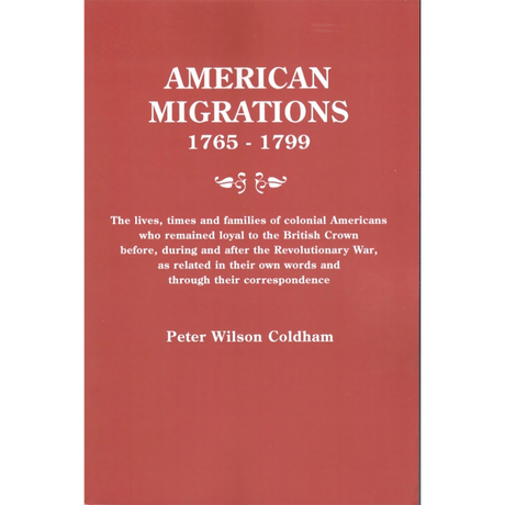 American Migrations 1765-1799