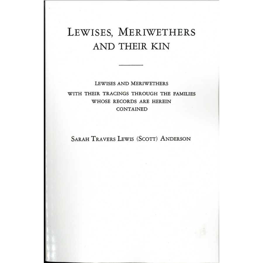 Lewises, Meriwethers and Their Kin