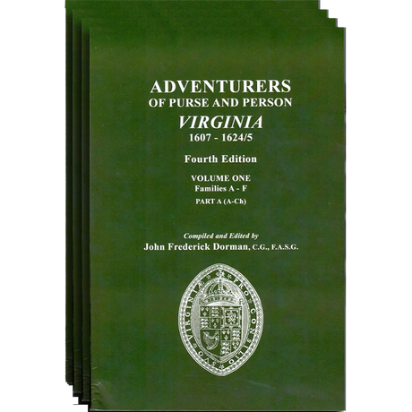 Adventurers of Purse and Person, Virginia 1607-1624/5, Fourth Edition [3 volumes]