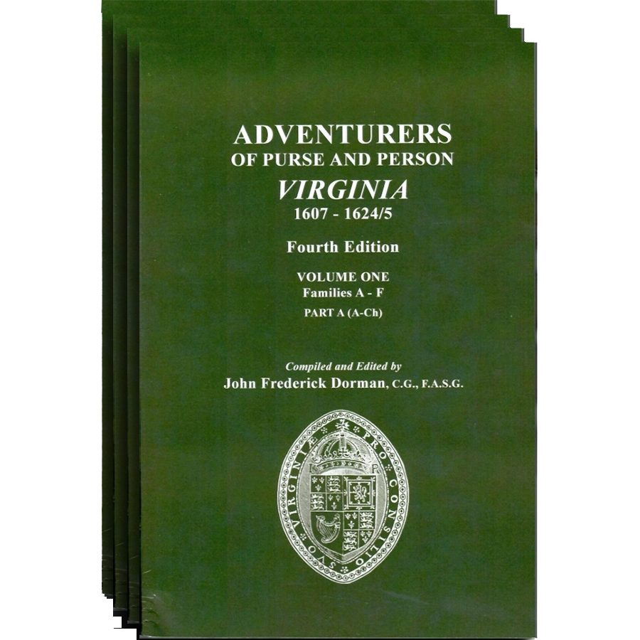 Adventurers of Purse and Person, Virginia 1607-1624/5, Fourth Edition [3 volumes]