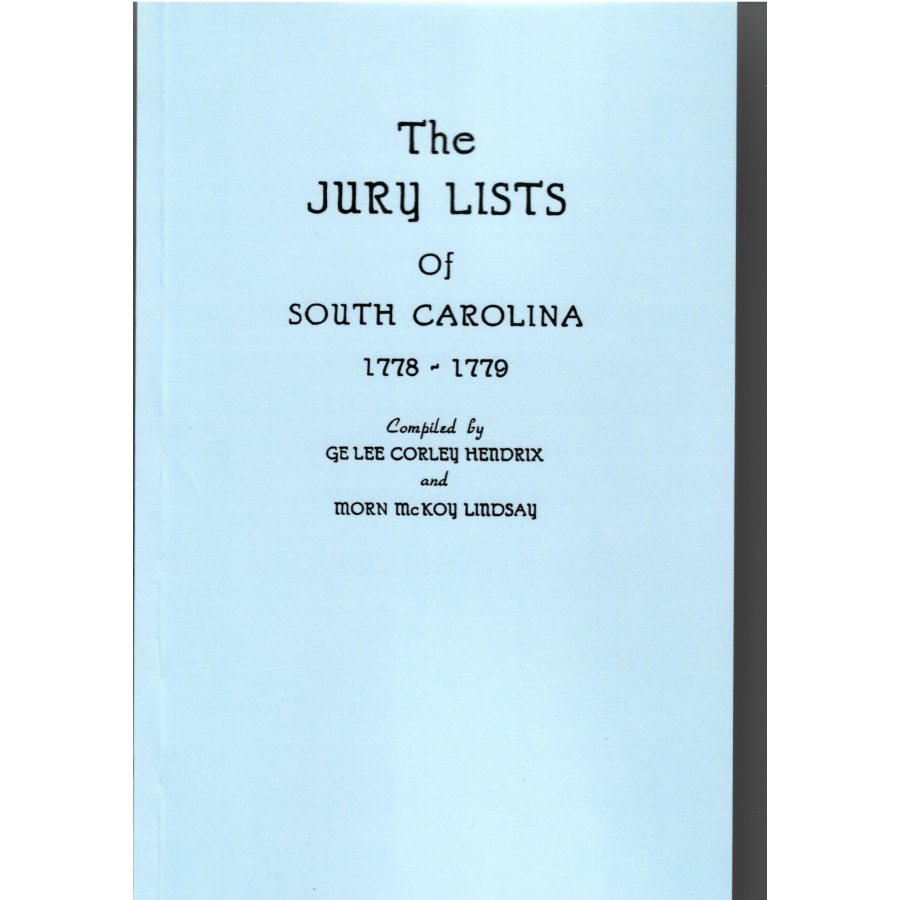 The Jury Lists of South Carolina, 1778-1779