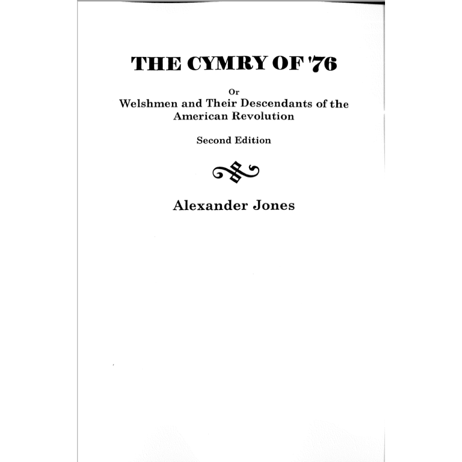 The Cymry of '76, Second Edition