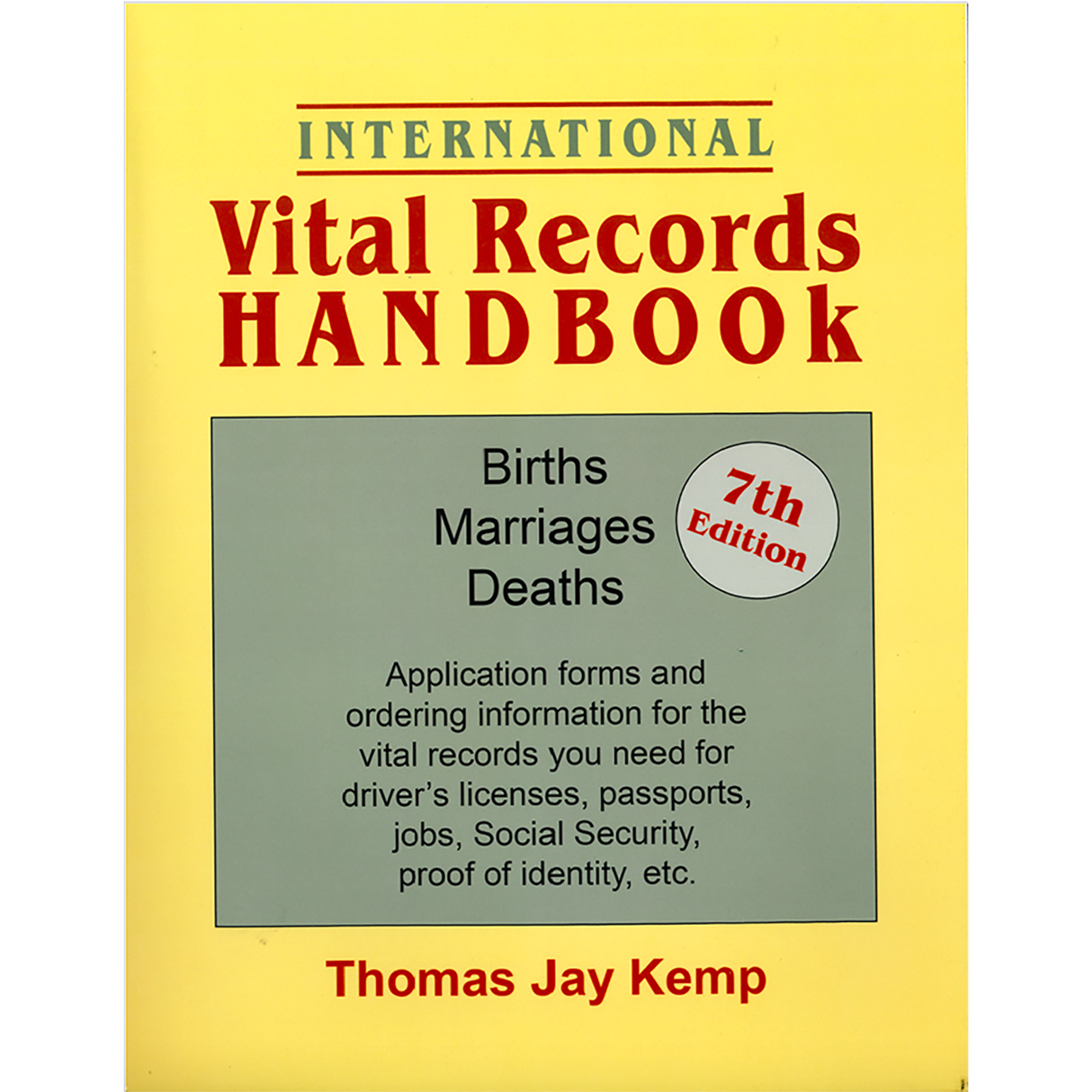 International Vital Records Handbook, 7th Edition