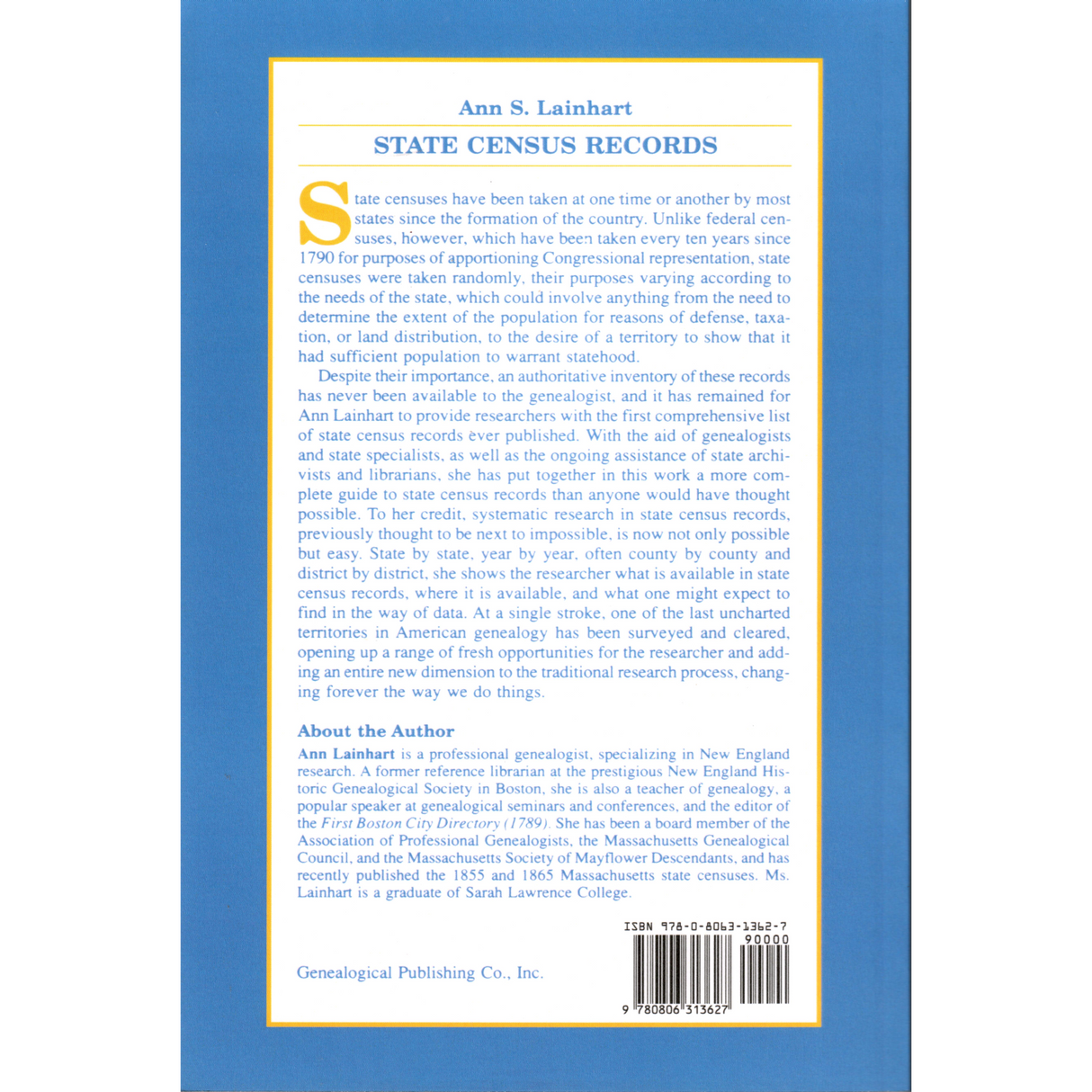 State Census Records back cover