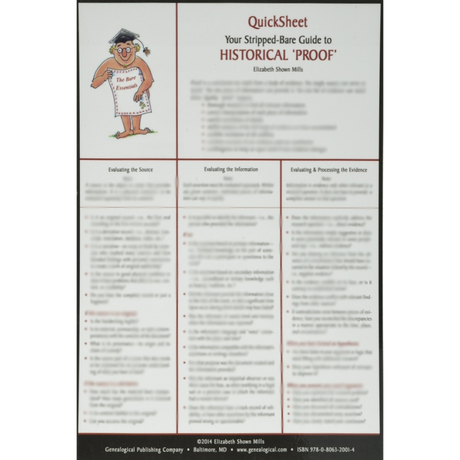 QuickSheet: Your Stripped-Bare Guide to Historical "Proof"