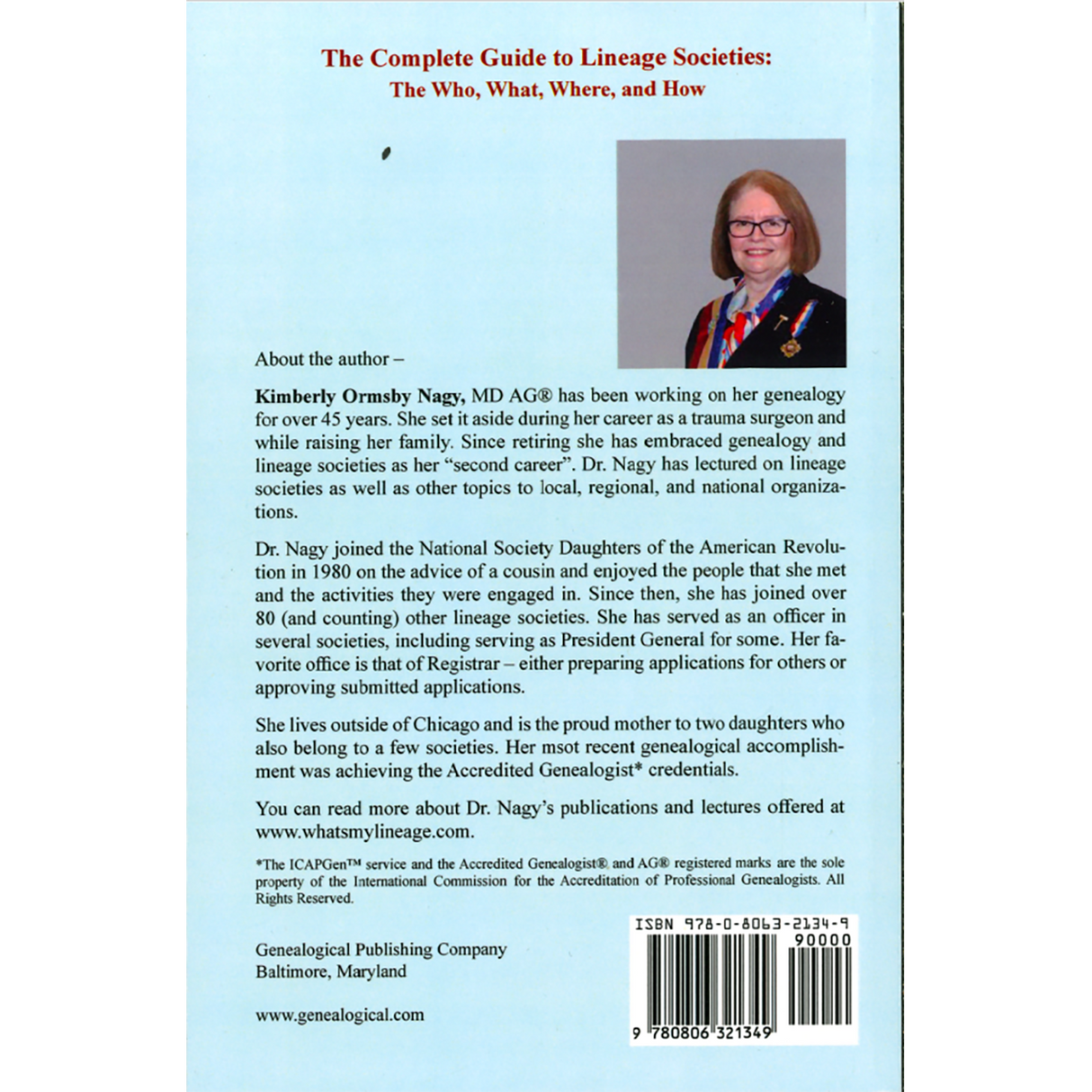 The Complete Guide to Lineage Societies [color] back cover