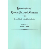 Genealogies of Rhode Island Families From Rhode Island Periodicals vol. 1