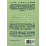 Welsh Family History: A Guide to Research, Second Edition back cover