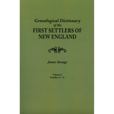 A Genealogical Dictionary of the First Settlers of New England, Third Edition [4 volumes]