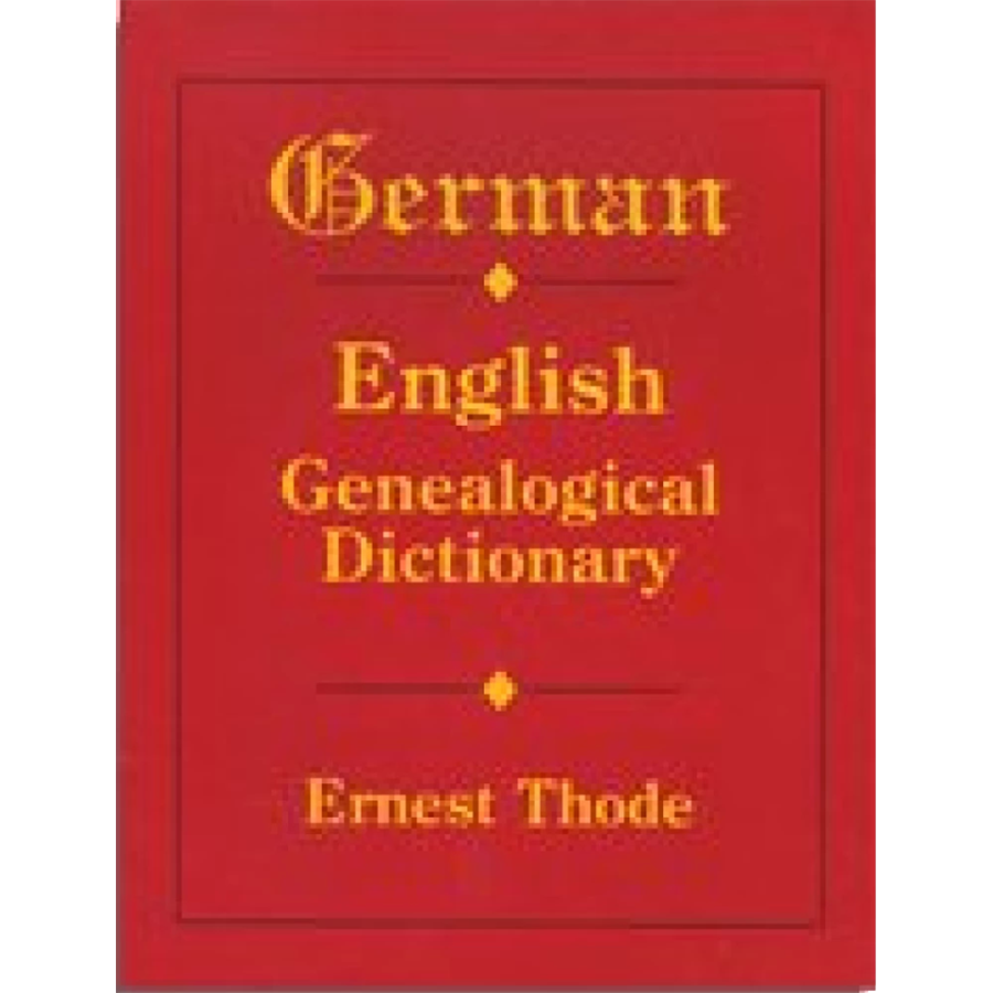 German-English Genealogical Dictionary