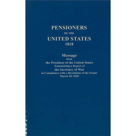 Pensioners of the United States, 1818