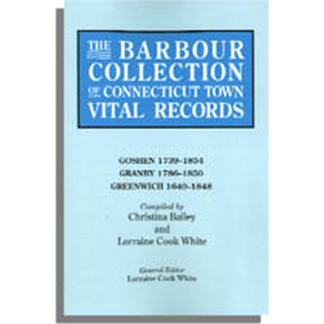 The Barbour Collection of Connecticut Town Vital Records Volume 14