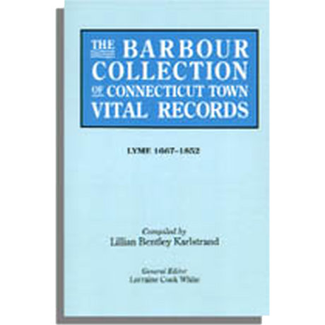 The Barbour Collection of Connecticut Town Vital Records Volume 24