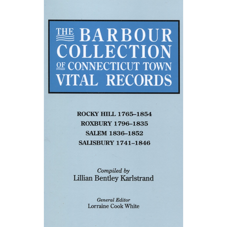 The Barbour Collection of Connecticut Town Vital Records Volume 37