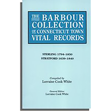 The Barbour Collection of Connecticut Town Vital Records Volume 41