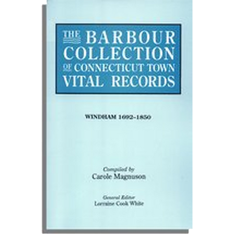 The Barbour Collection of Connecticut Town Vital Records Volume 54