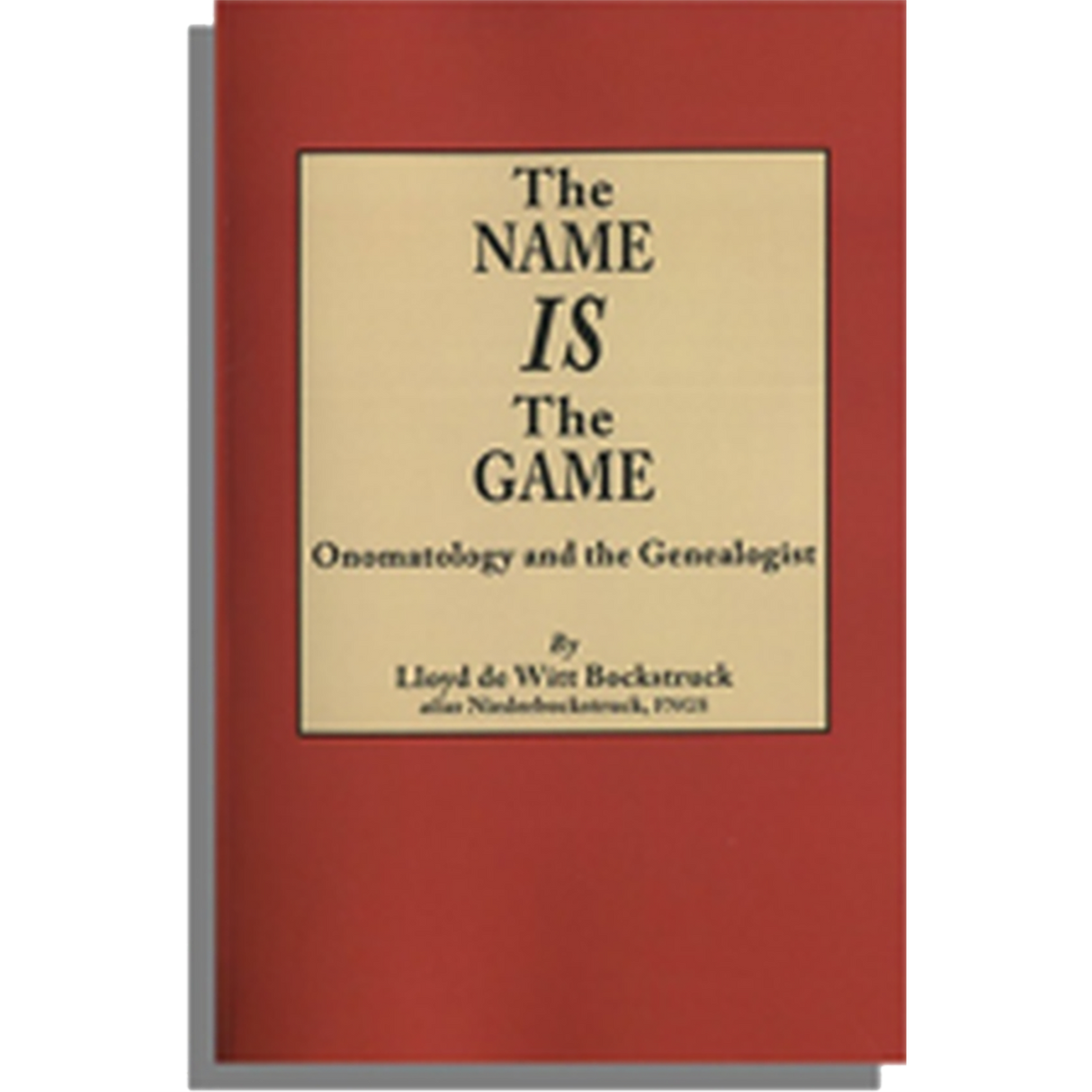 The Name IS the Game