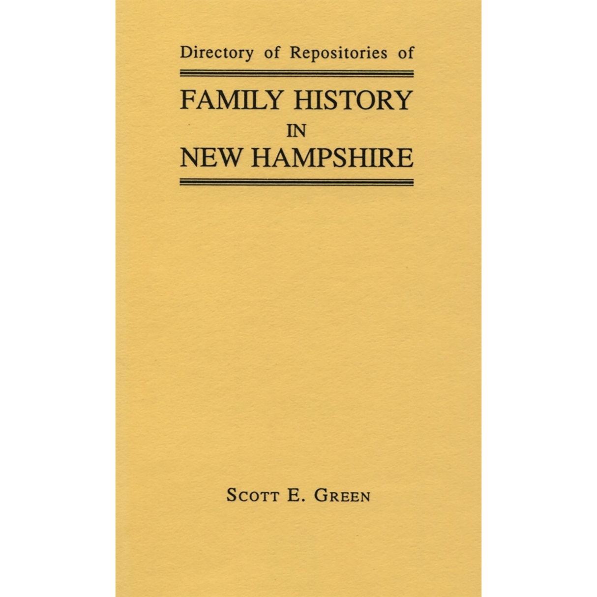 Directory of Repositories of Family History in New Hampshire